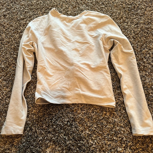 lululemon Women's Cream/grey Knotted Top - Picture 2 of 3